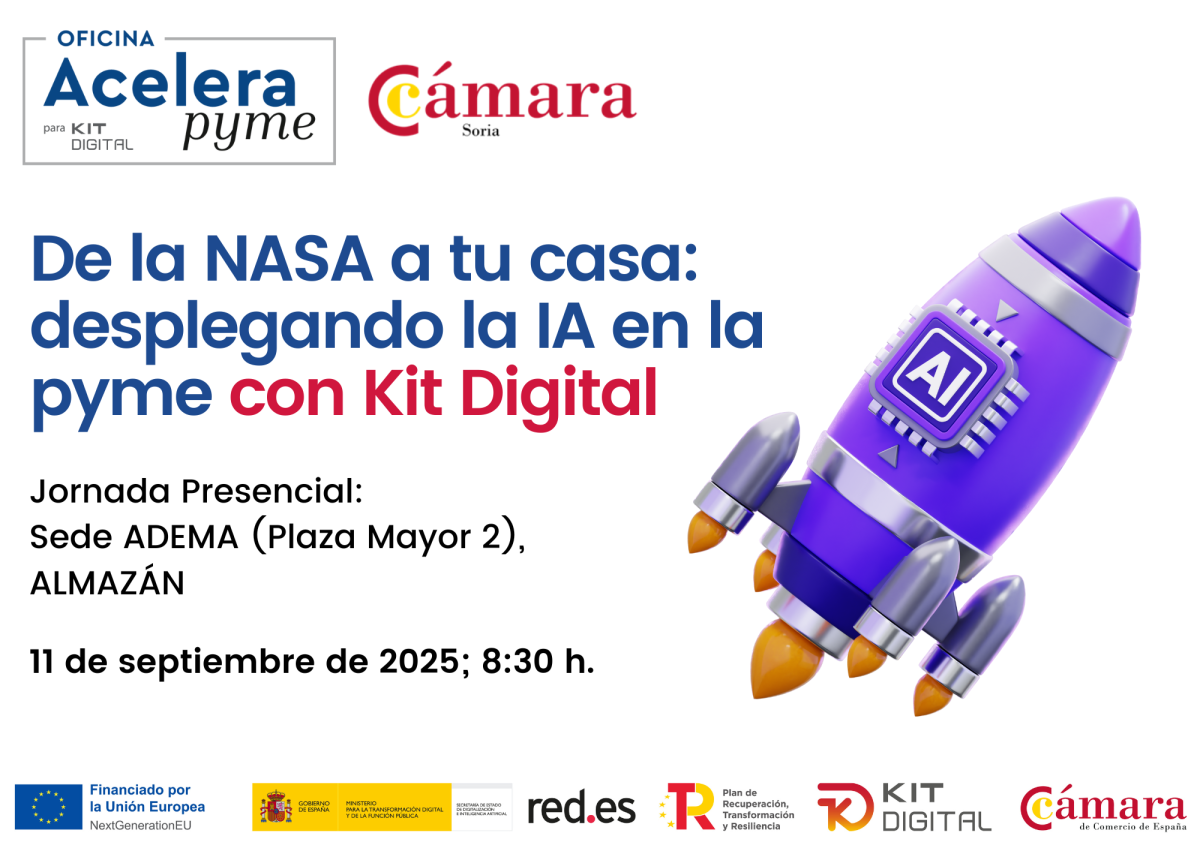 Jornada en Almazán. De la NASA a tu casa: desplegando la IA en la pyme con Kit Digital