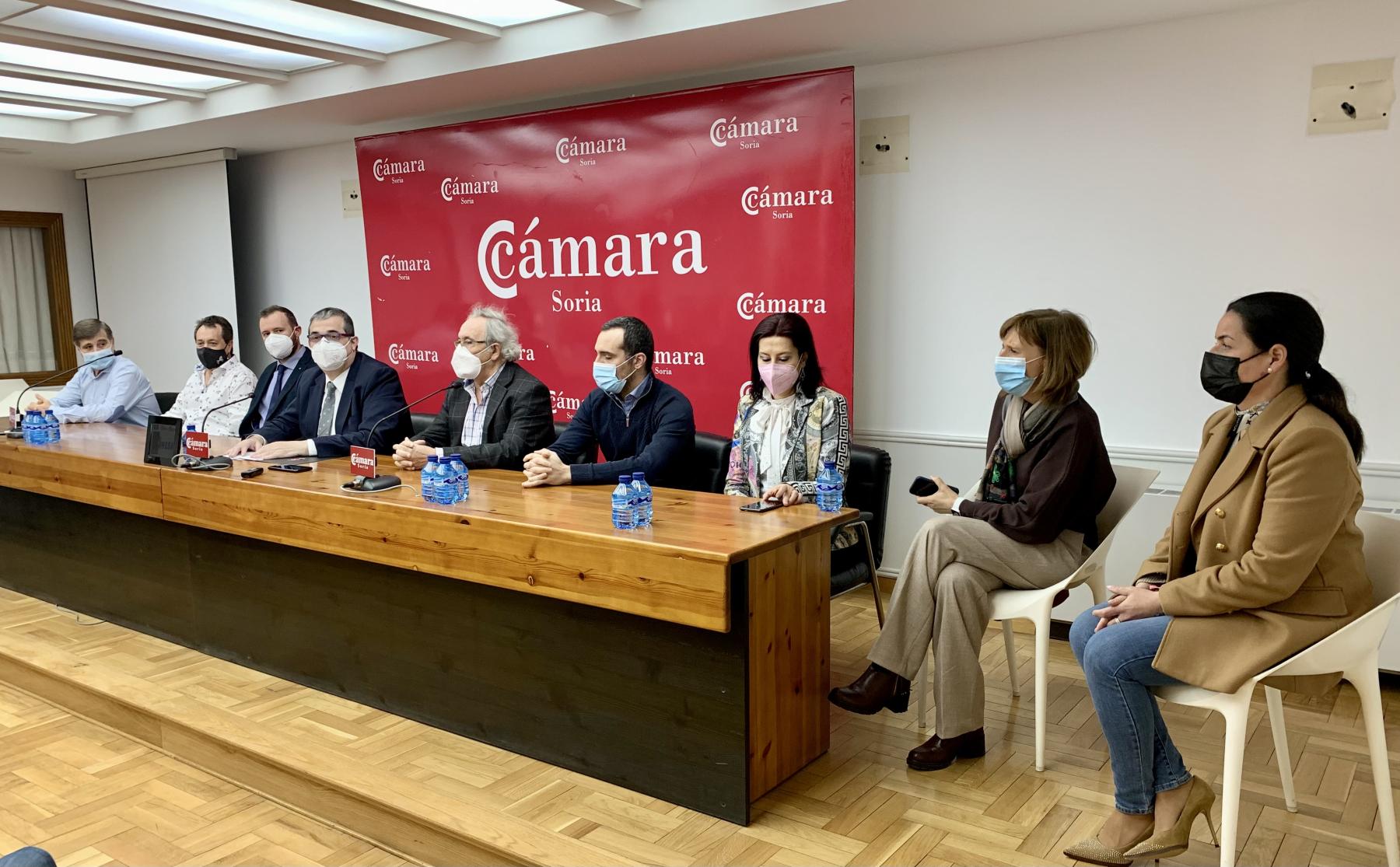 Alberto Santamaría y su equipo hacen balance de la legislatura con los retos cumplidos en creación de empresas y en apoyo integral a todos los sectores económicos de Soria