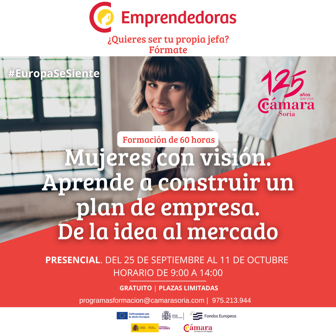 Curso: Aprende a elaborar un plan de empresa. Mujeres con visión