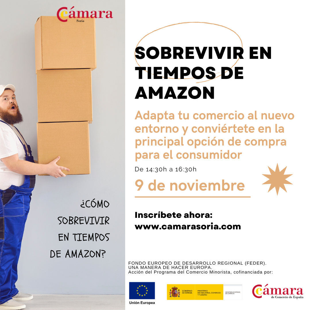 La Cámara organiza dos talleres para ayudar al Comercio Minorista a sobrevivir en tiempos de Amazon potenciando su marca propia