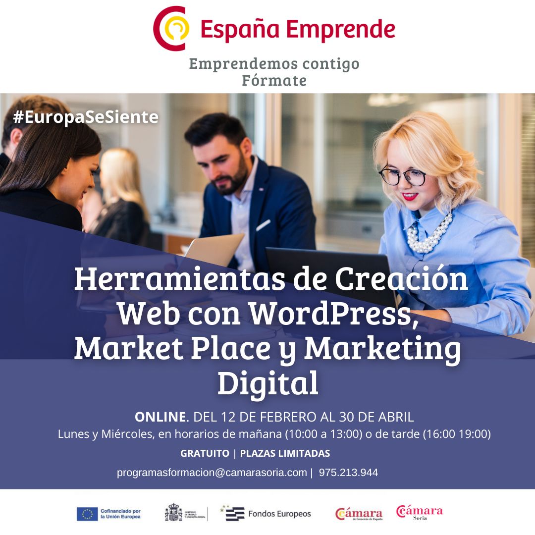 Herramientas de Creación Web con WordPress, Market Place y Marketing Digital