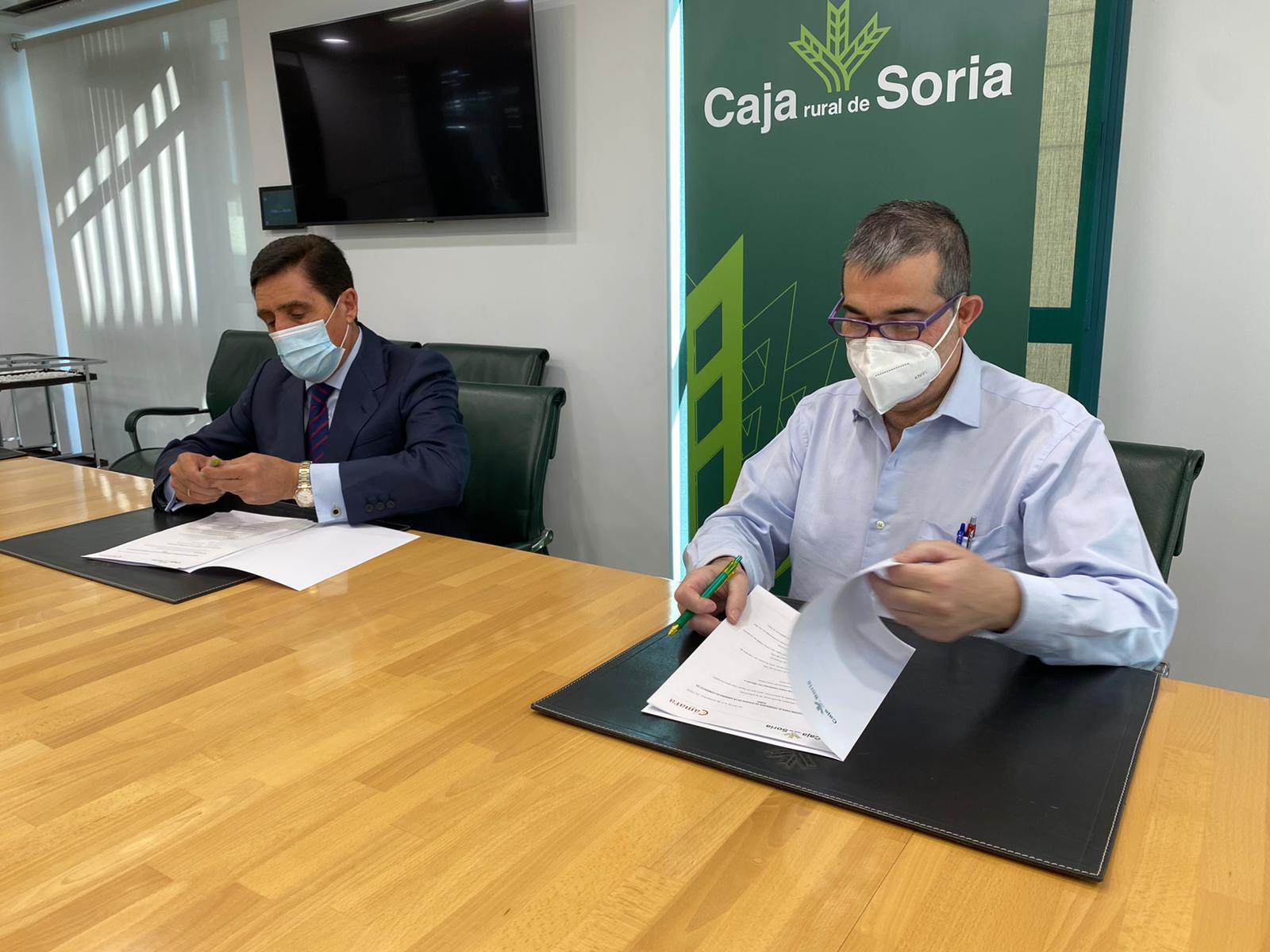 Caja Rural de Soria y la Cámara de  Comercio firman un convenio de colaboración para financiar proyectos de digitalización