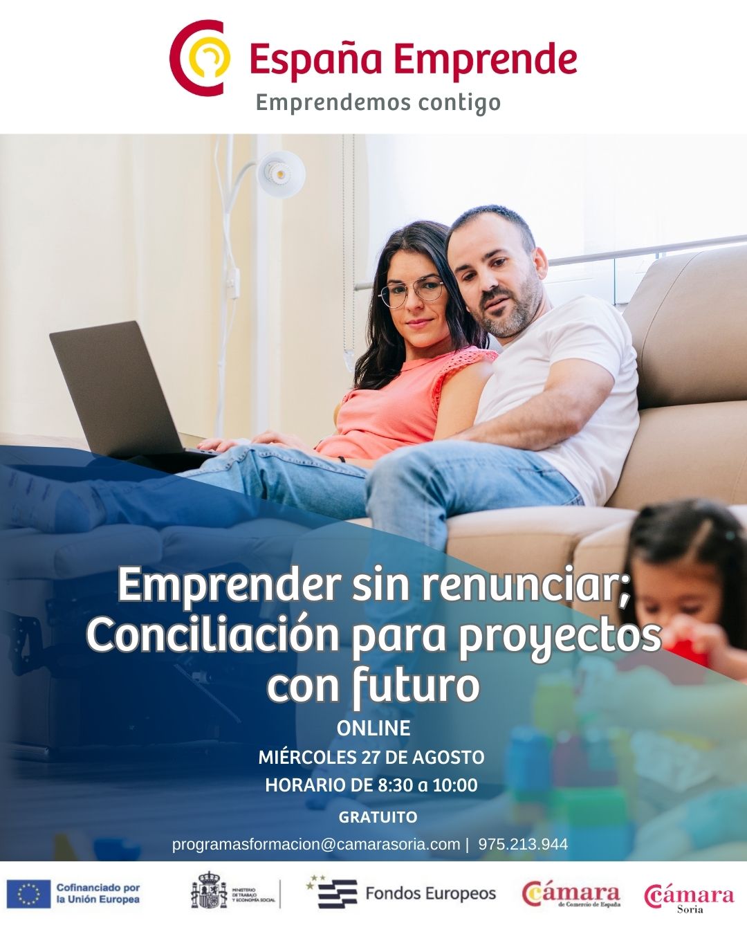La Cámara de Comercio de Soria refuerza su compromiso con los emprendedores con nuevas formaciones del programa España Emprende 