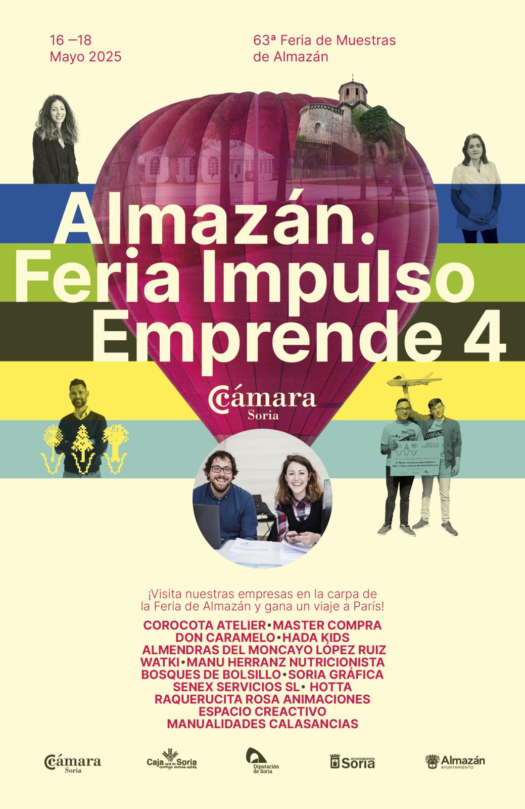 La IV Feria Impulso Emprende reunirá a catorce nuevos proyectos emprendedores en Almazán del 16 al 18 de mayo