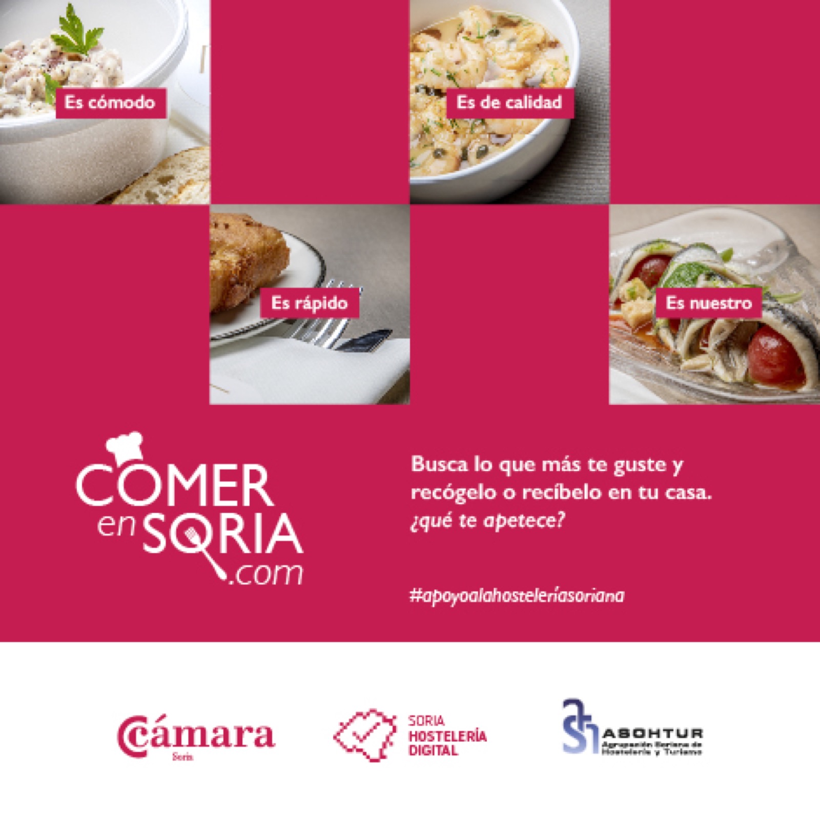La web Comer en Soria recibe más de 6.300 visitas en sus primeros días activa y reúne ya a 34 bares y restaurantes