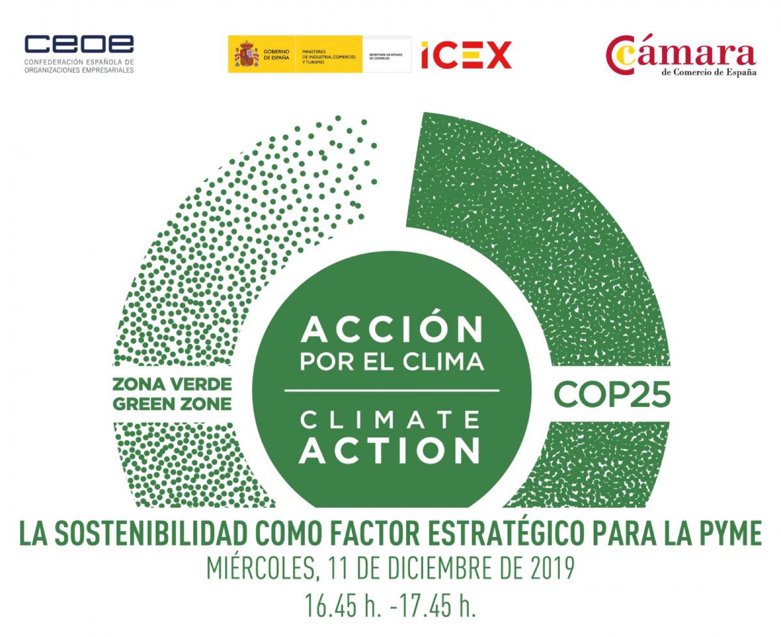 La Cámara de Comercio de Soria invita a las empresas del Club Cámara a participar en la Cumbre del Clima de Madrid