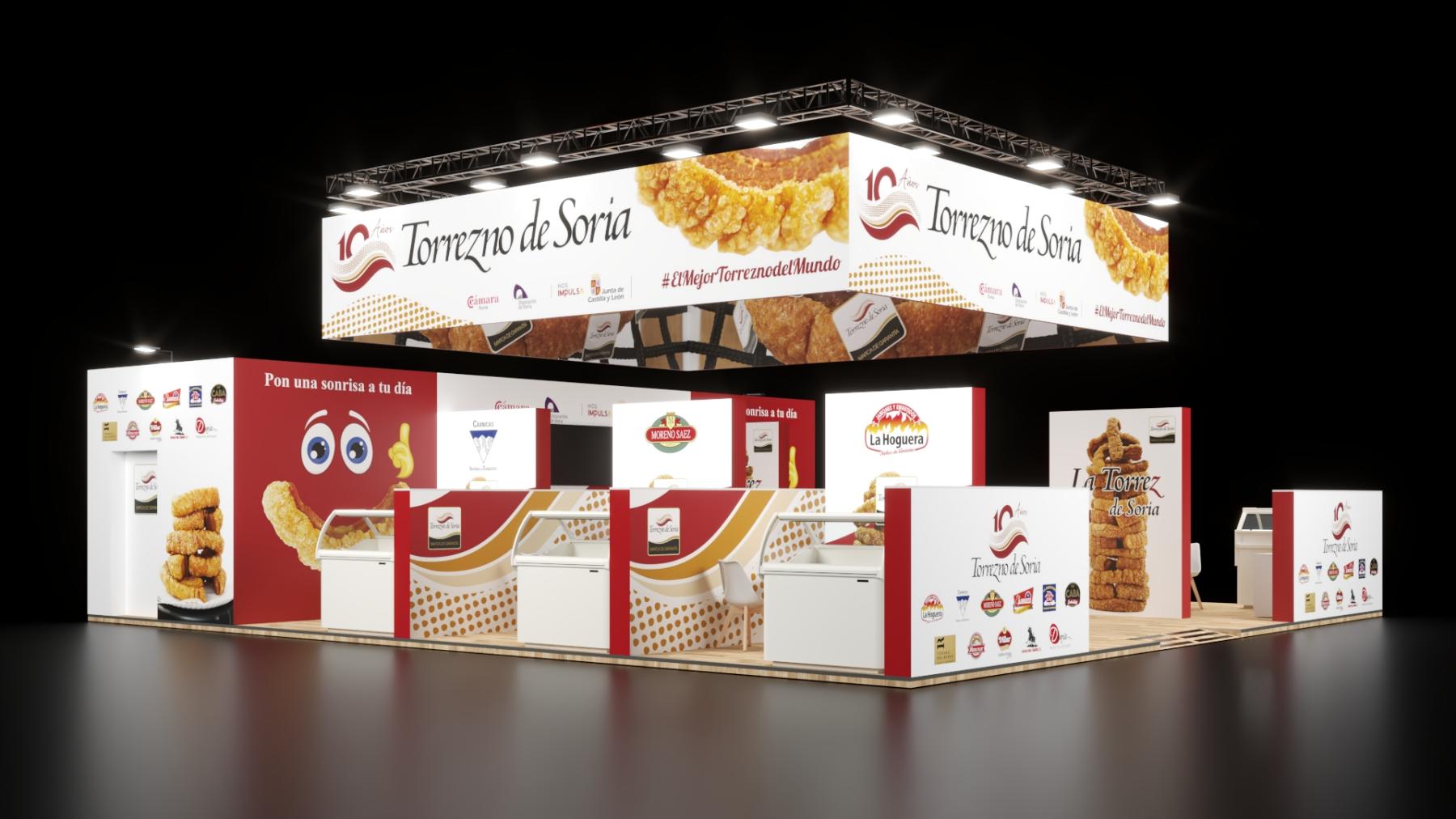 Torrezno de Soria crece en Alimentaria con un stand de 132 metros y una mayor presencia de las empresas de la Marca de Garantía