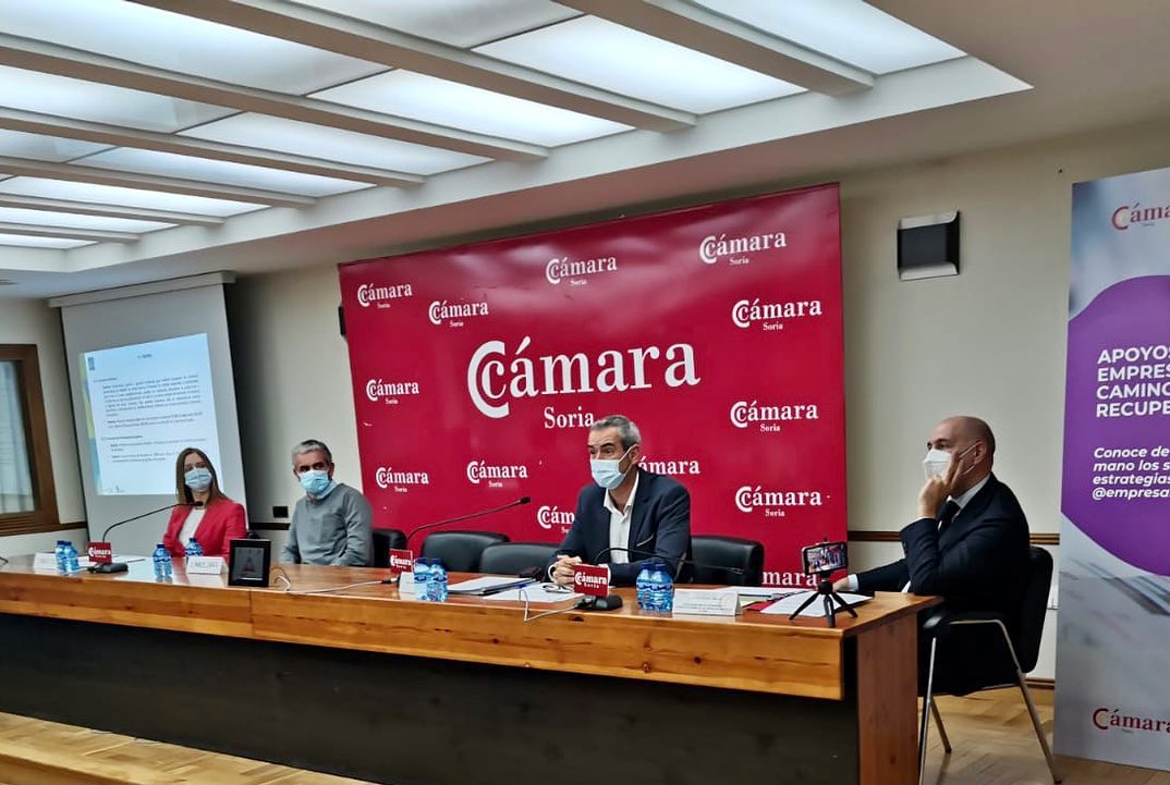 El viceconsejero de Economía explica en la Cámara de Comercio de Soria las ayudas de la Plataforma Financiera de la Junta de Castilla y León